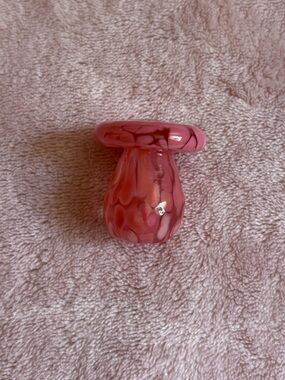 Mini Pink Mushroom Trinket